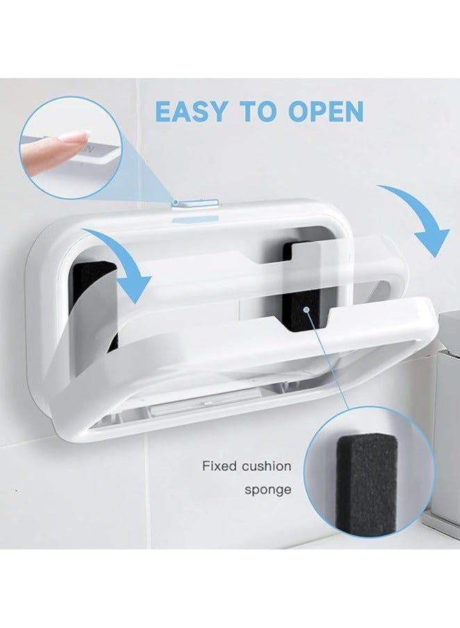 PROMASS Waterproof Shower Phone Holder with Touch Screen, Anti-Fog Angle Adjustable, 360° Rotation Wall Phone Case for 4" - 6.8" Cell Phone (White) - Image 3