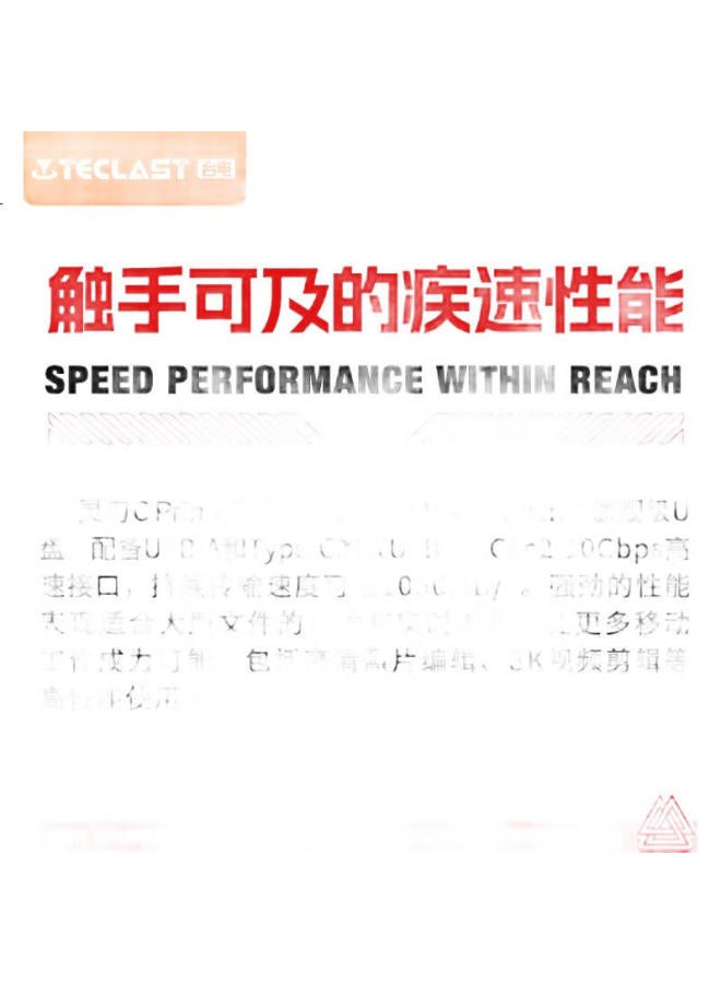Teclast 512Gb Type-C Usb3.2 Solid State Drive With Reading Speed Of 1050Mb/S High Speed Dual Interface Car Phone Usb Flash Drive Mobile Hard Drive System Flash Drive - Image 2