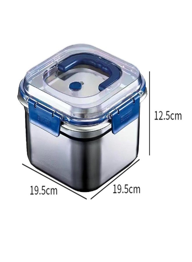 KRIVAL Stainless Steel Airtight Lunch Box Set with Locking Lid & Steam Valve | Leakproof Food Storage Containers for Meal Prep, Office, School, Kitchen (3, 1800 ml) - Image 5