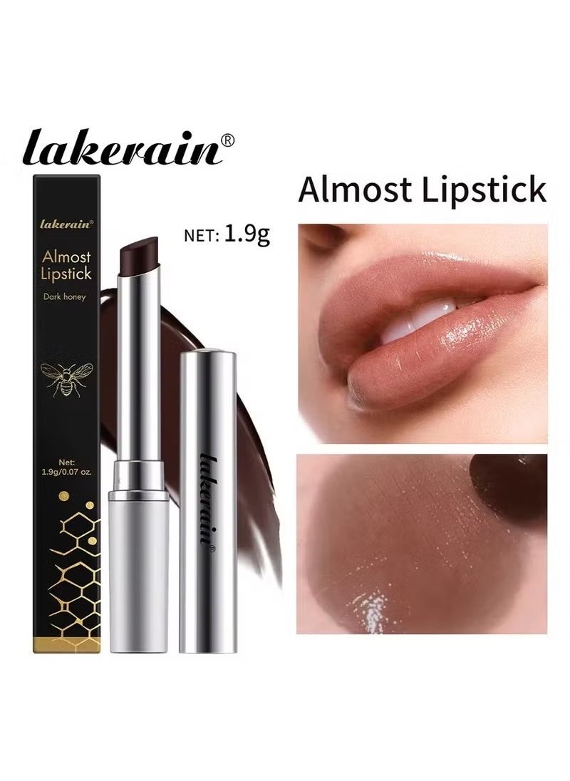 lakerain Vitamin E Smooth Almost Lipstick Nourishing&Moisturizing Tinted Lip Balm in Black Honey Enhancing Natural Color Lip Care Makeup  - Image 1