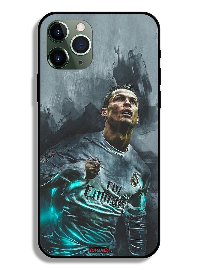 Tolwak Apple iPhone 11 Pro Max Protective Case Cristiano Ronaldo Art - Image 2