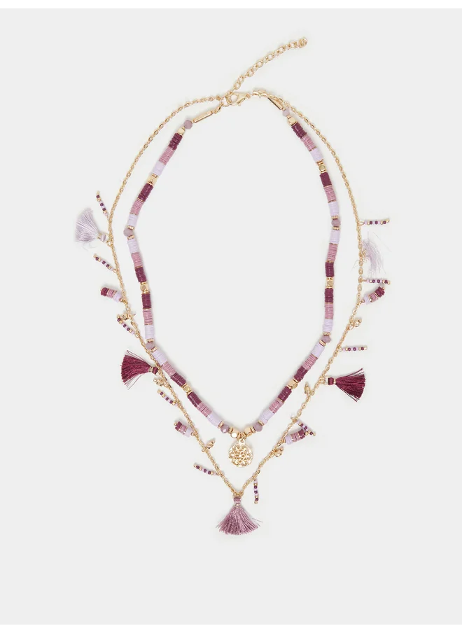 ستايلي Styli Set of 2 - Beaded Necklace