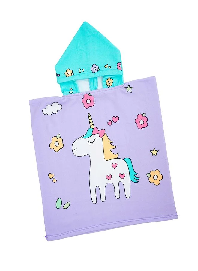 بيبي كلو Unicorn Print Hooded Towel for Kids