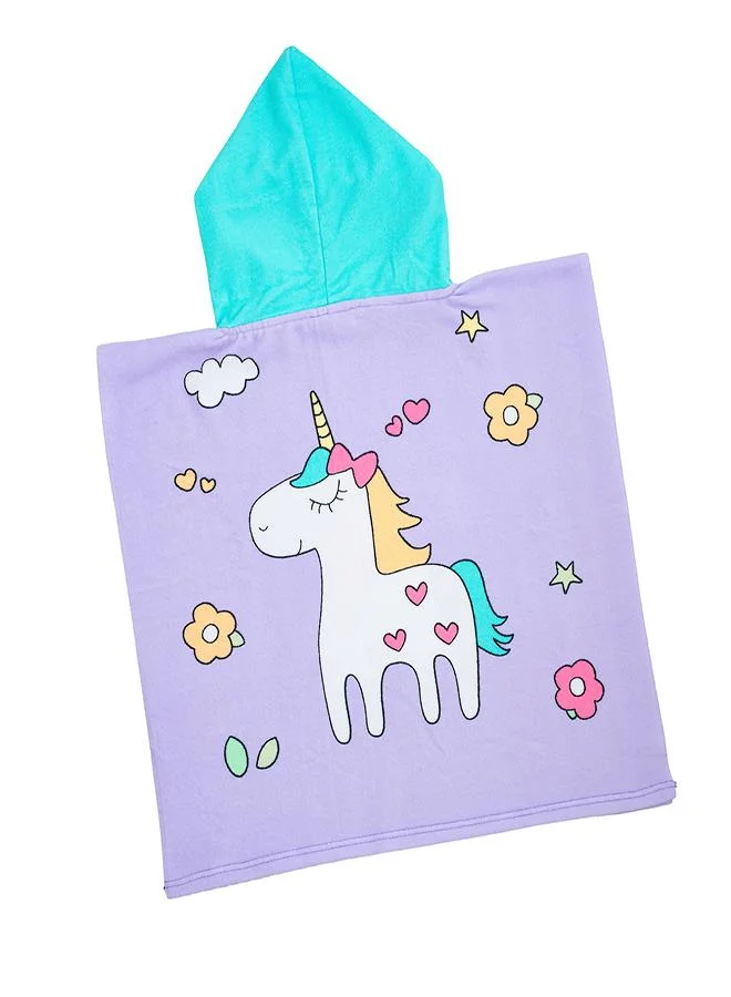babyqlo Unicorn Print Hooded Towel for Kids