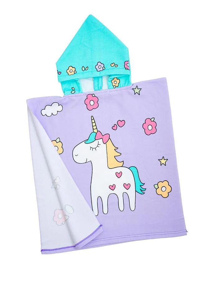 بيبي كلو Unicorn Print Hooded Towel for Kids