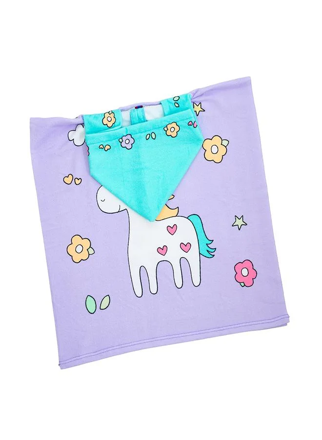babyqlo Unicorn Print Hooded Towel for Kids