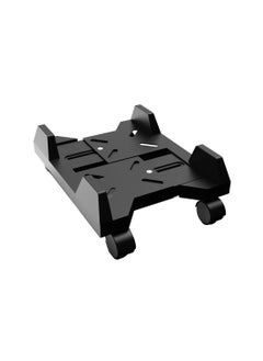 FlashHawk Mobile Computer CPU Tower Stand, Adjustable PC Tower Stand, Holder Cart for Office Home, Computer Case Riser, for Gamers and Students, Black  - Image 1