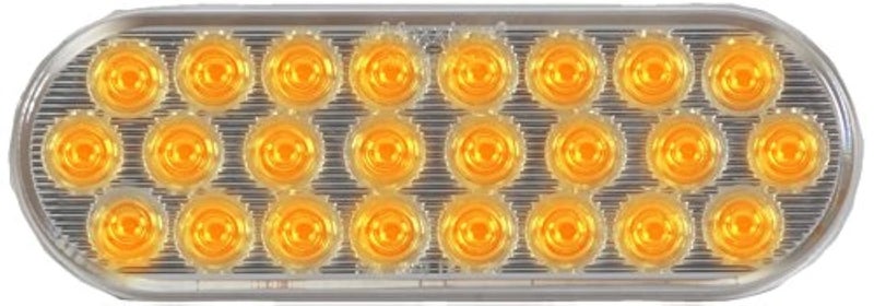 Maxxima (M63201YCL Amber 6" Oval LED Warning Flasher Light with Clear Lens - Image 2
