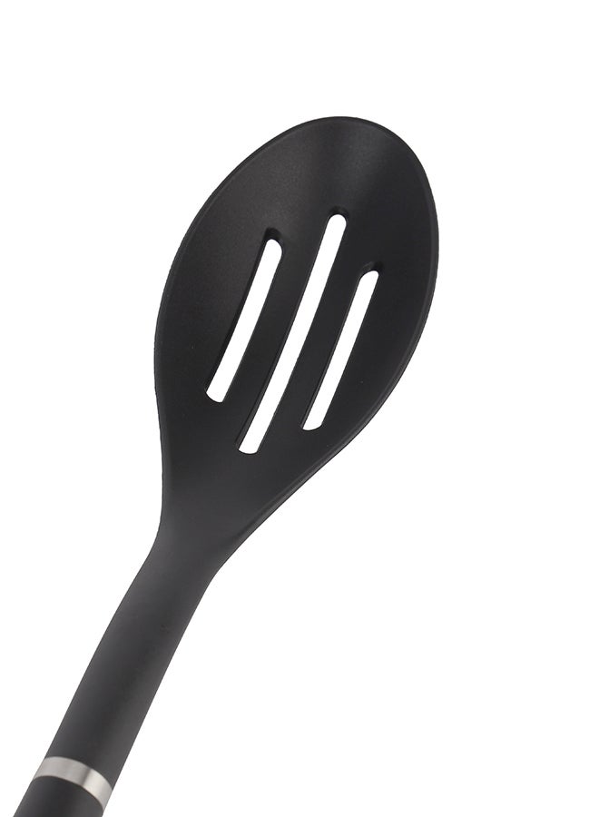 Royalford Nylon Slotted Serving Spoon- RF11920 Ideal for Serving Main Dish, Straining Pasta Or Vegetables Deep Spoon with Comfortable Handle Black - Image 4