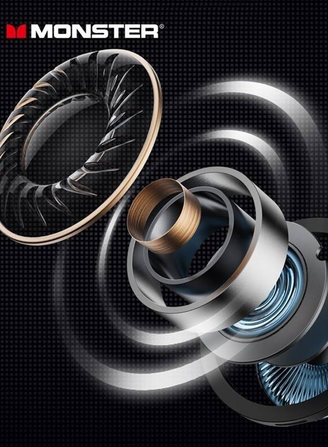 Monster Airmars XKT16 Wireless Headphones Bluetooth Earphones Low Latency Noise Reduction Headphones Large Battery Capacity for Sports Games Headset Lvory - Image 4