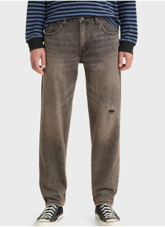 Mid Wash Relaxed Fit Jeans