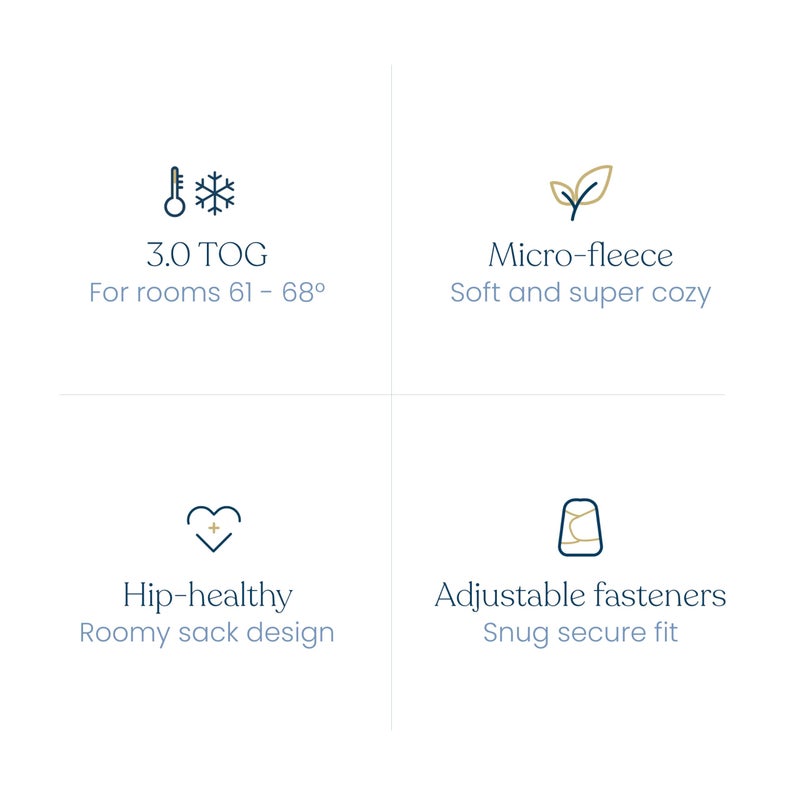 HALO Micro-Fleece Sleepsack Swaddle, 3-Way Adjustable Swaddle Blanket for Newborn and Infants, TOG 3.0 for Cold Climates, Hip Healthy, Baby Blue, Small, 3-6 Months - Image 5