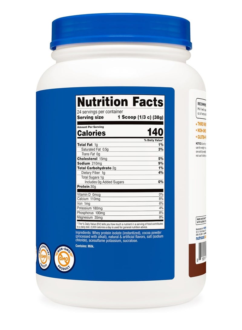 مسحوق بروتين مصل اللبن المعزول من نيوتريكوست بنكهة الشوكولاتة 2 رطل - Image 4