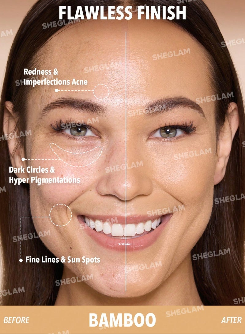 SHEGLAM Skin Magnet High Coverage Foundation Stick- Bamboo - Image 4