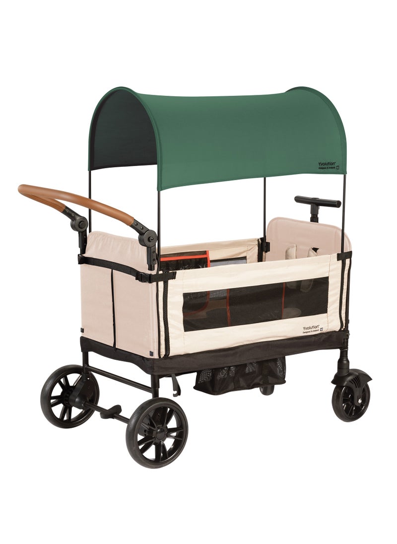 Yvolution Yvolution Stroller Wagon - Green Canopy  - Image 1