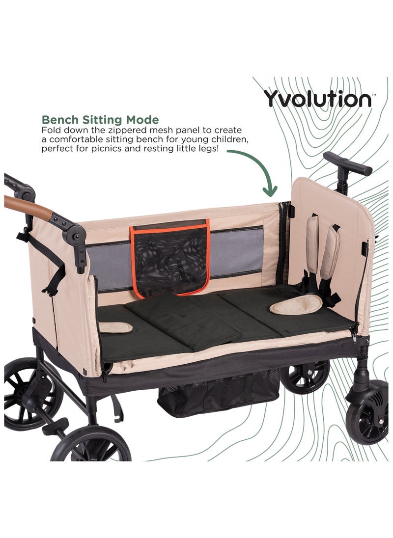 Yvolution Yvolution Stroller Wagon - Green Canopy  - Image 3