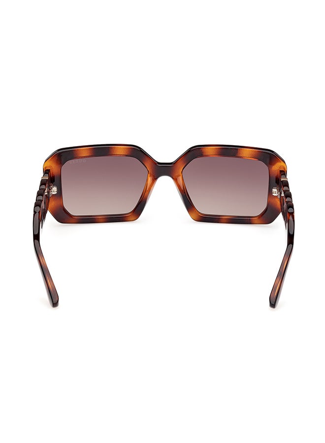 GUESS نظارات شمسية مستطيلة للنساء مع حماية من الأشعة فوق البنفسجية - GU0011052F54 - حجم العدسة: 54 مم - Image 4