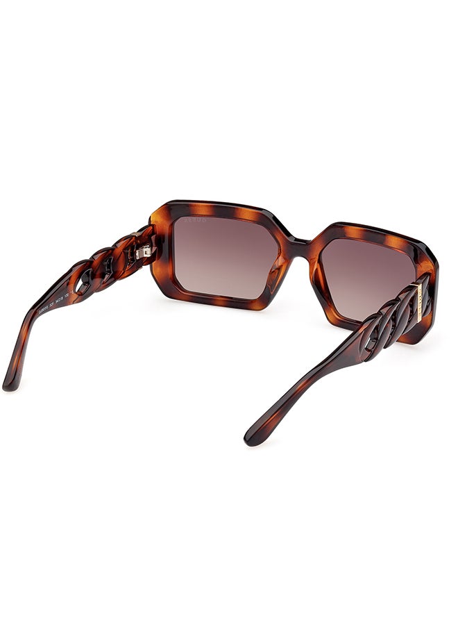 GUESS نظارات شمسية مستطيلة للنساء مع حماية من الأشعة فوق البنفسجية - GU0011052F54 - حجم العدسة: 54 مم - Image 5