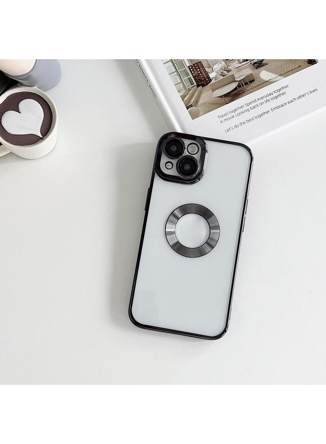 زبون جراب شفاف لهاتف iPhone 13 مطلي بالكهرباء ومزخرف بنقشة CD - Image 1