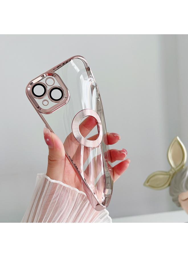 زبون جراب شفاف لهاتف iPhone 13 مطلي بالكهرباء ومزخرف بنقشة CD - Image 3