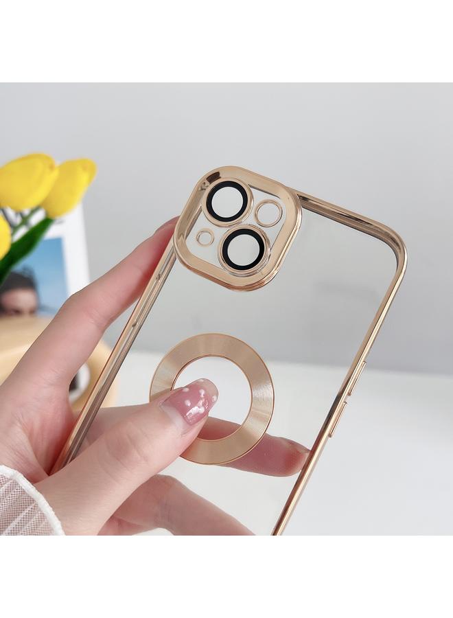 زبون جراب شفاف لهاتف iPhone 13 مطلي بالكهرباء ومزخرف بنقشة CD - Image 4