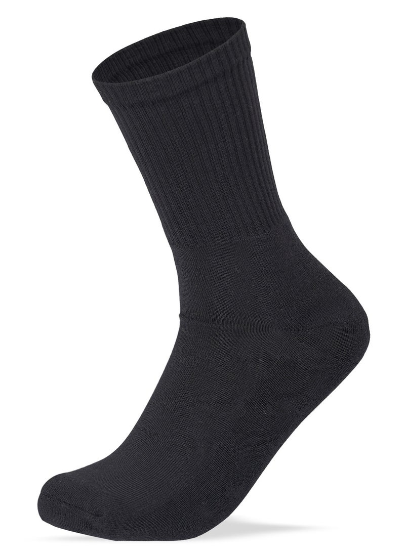 سام سوكس مجموعة من 3 جوارب رياضية نصف فوطة للنساء، اسود-ابيض-رمادي سادة 36-40 EU - Image 2