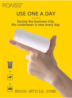 roaiss 5-Piece Disposable Underwear for Women Portable Throwaway Sterile Pure Cotton Underpants for Business Supplies Travel and Maternity Postpartum  - Image 5