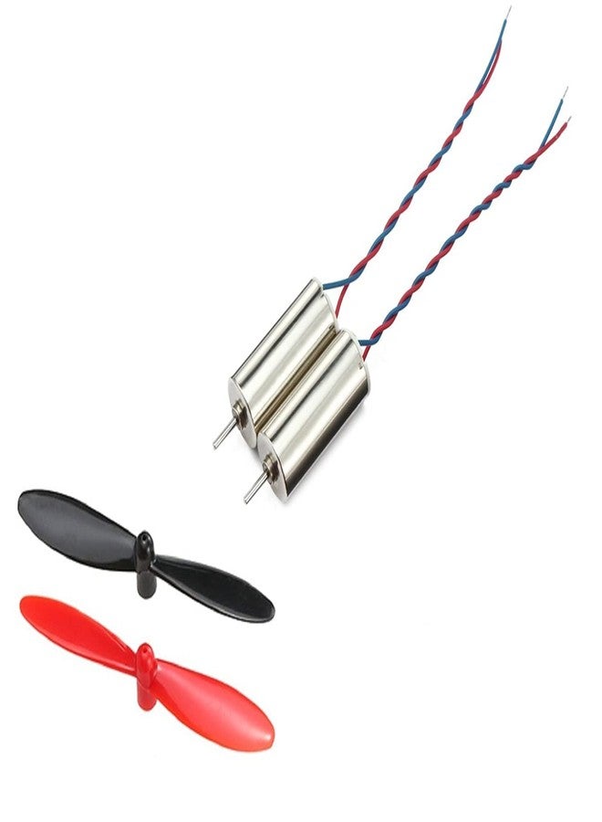 QBM DC 3.7V 716 7x16mm Micro Coreless Motor with Propeller High-Speed Mini Drones (4 Motors + 4 Propellers) MIini Drones., Alloy Steel - Image 4