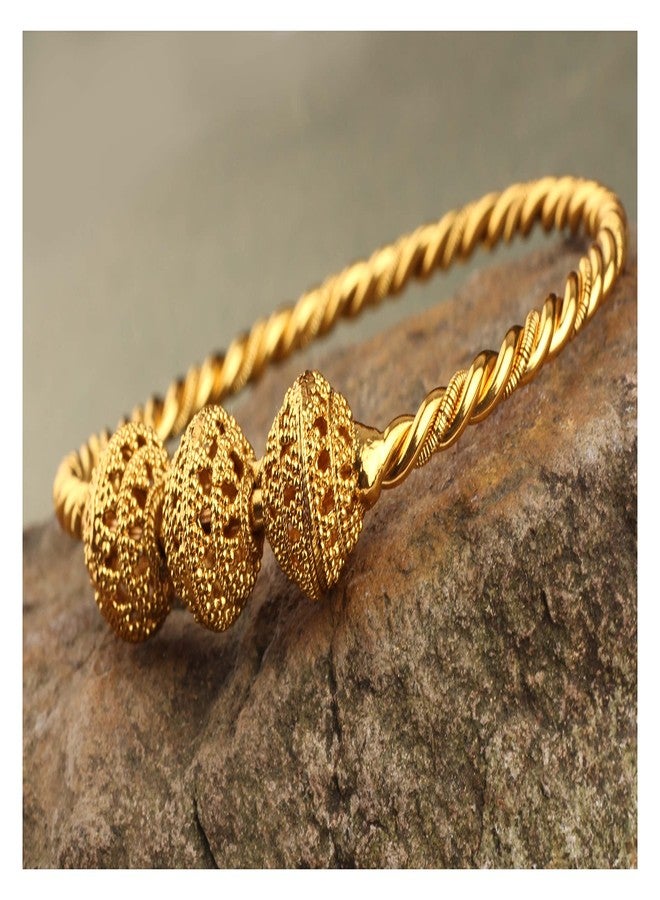 JFL - Jewellery for Less Gold Plated Kada For Women,Valentine - Image 2