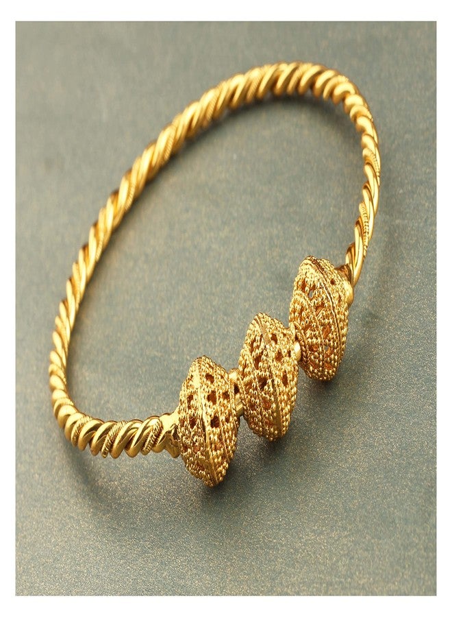JFL - Jewellery for Less Gold Plated Kada For Women,Valentine - Image 5