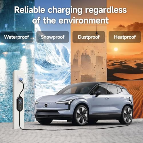 StromPuls 7.5 kW Portable EV Charger, Smart App, 1 Phase, 2.6inch Large Screen, IP65, 6 Meter TPU Cable, Adjustable Amp, Bag,Wall Holder Clips,Emergency Earthing off option, 5 Years Warranty* (Bundle) - Image 5