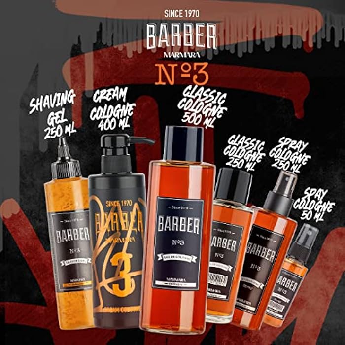 Barber Marmara Leave-in Conditioner Spray Men's No.3 Argan 500 ml Hair Care Treatment for Damaged Hair, Heat Protection, Detangling, Anti-Split Ends, Shine, Woody Scent - Image 4