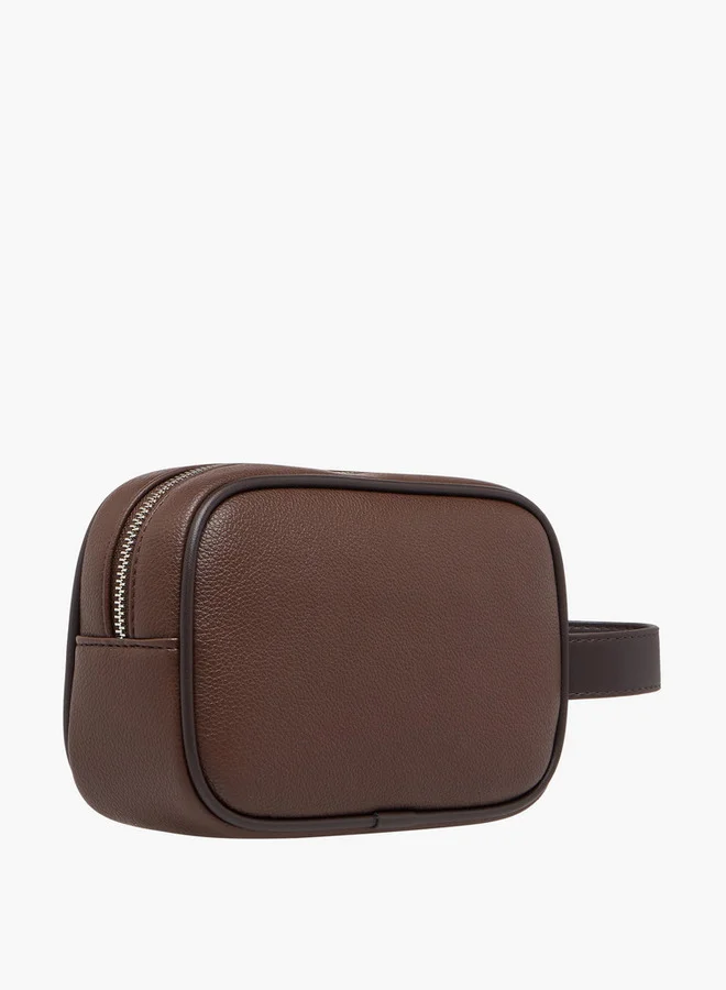 دوتشيني Panelled Pouch with Zip Closure