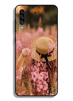 Samsung Galaxy A50s Protective Case Cover Hat Girl In Flowers