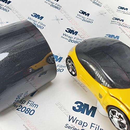 3M 1080 G212 Gloss Black Metallic 5ft x 1ft (5 Sq/ft) Car Wrap Vinyl Film - Image 2