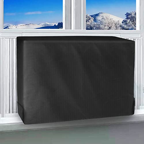 i frmmy Waterproof Insulated Indoor Air Conditioner Cover for Inside Window AC Unit 17Wx 13Hx 35D Black