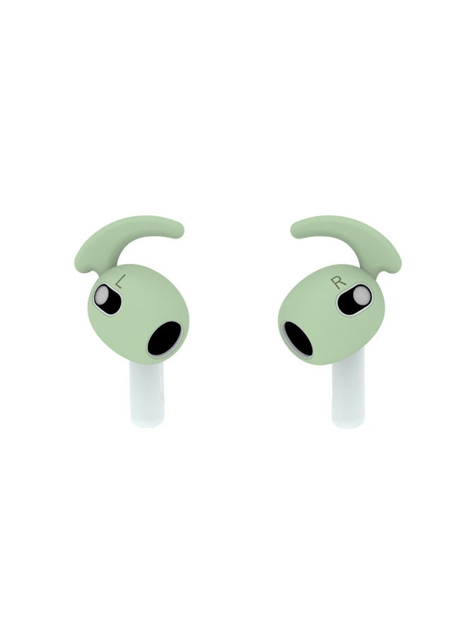 Generic - Suitable For Airpods 3 Ear Cap Airpods 3 Protective Case For Apple Earphone Set 3 Generation Ultra-thin Earplugs-Color:(With Ears) 2260C Green - Image 1