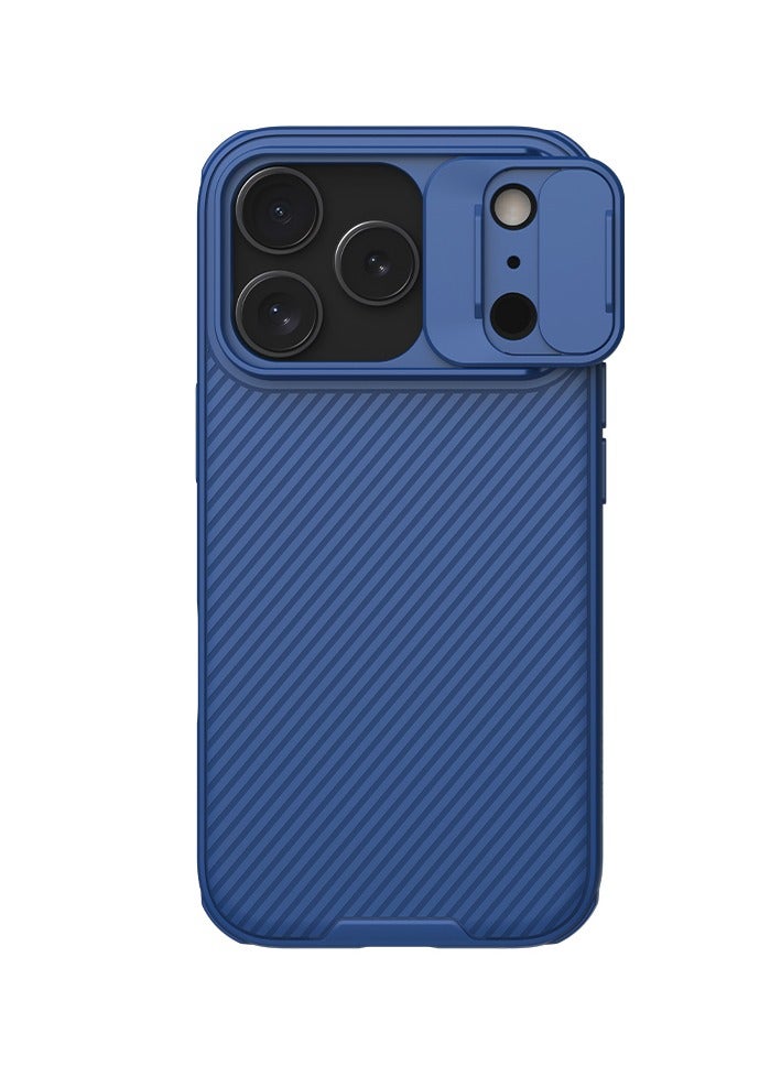 NILLKIN Camshield Pro for iPhone 17 Pro Max Case Compatible with MagSafe TPU PC Phone Cover with Slider - Blue