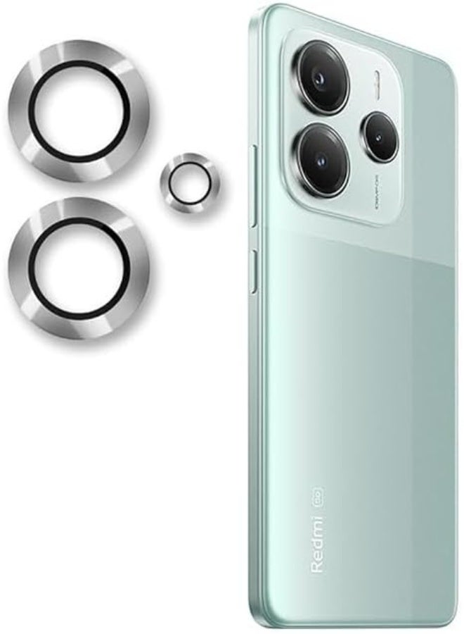 واقي زجاجي لعدسة الكاميرا لهاتف Redmi Note 14 - فضي - Image 1