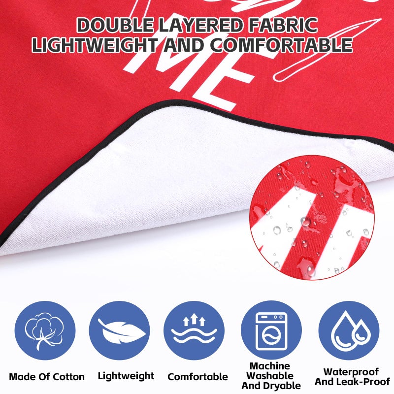 Xkdous 2 Pack Funny Adult Bibs For Man  Waterproof And Reusable Adult Bibs For Eating With Optional Crumb Catcher Washable Dining Clothing Protector  Gifts For Women Mom Elderly Men Senior - Image 5