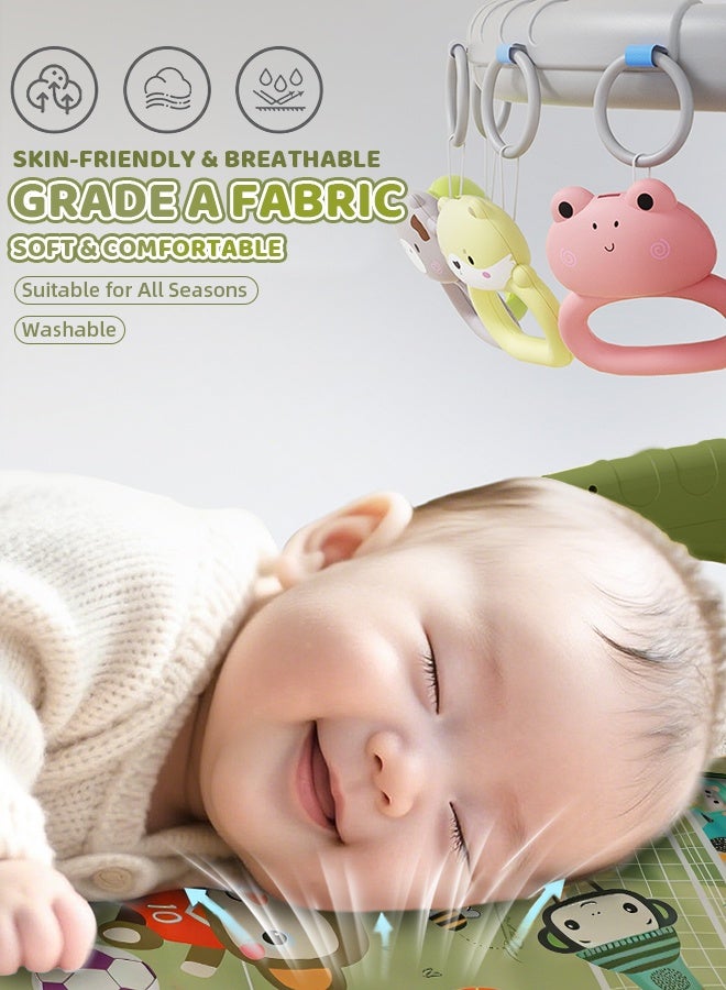 Hompenny 7-in-1 Baby Gyms & Playmats, Multi-Functional Play Mat with Music & Light Kick Piano Gym, Featuring Multiple Sensory Learning Toys, Ramadan Gift, Suitable for 0–3 Years Old - Image 3