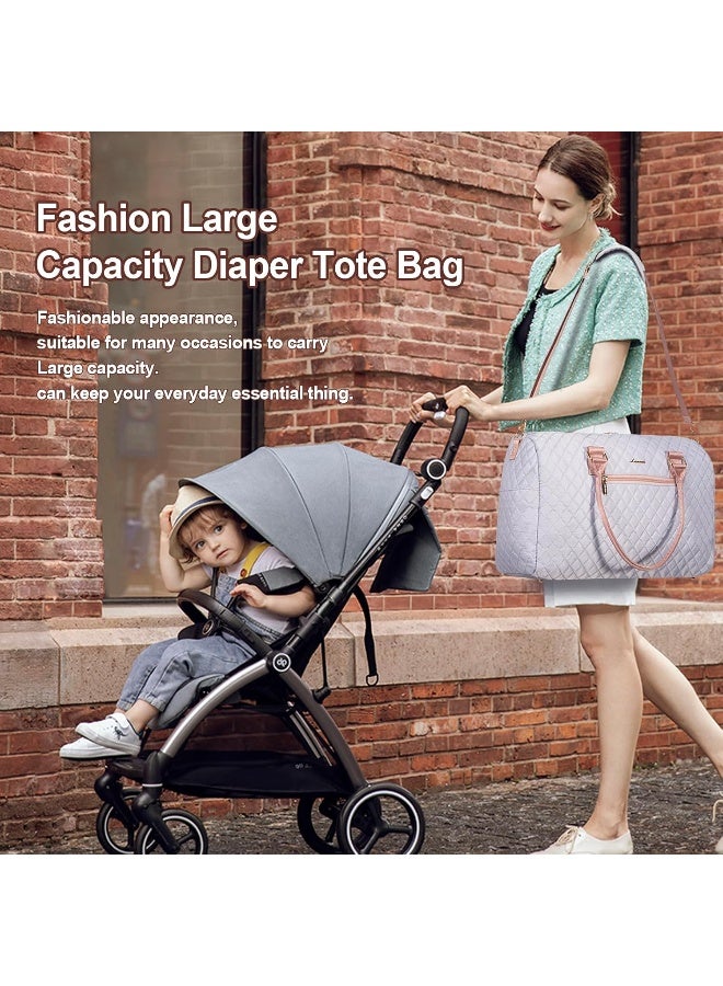 LOVEVOOK Diaper Bag Tote with Pacifier Case and Changing Pad - Image 2