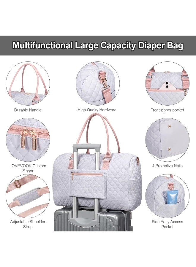 LOVEVOOK Diaper Bag Tote with Pacifier Case and Changing Pad - Image 5