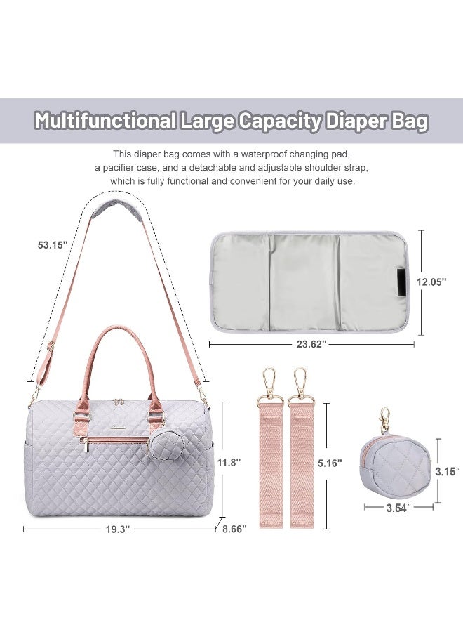 LOVEVOOK Diaper Bag Tote with Pacifier Case and Changing Pad - Image 3