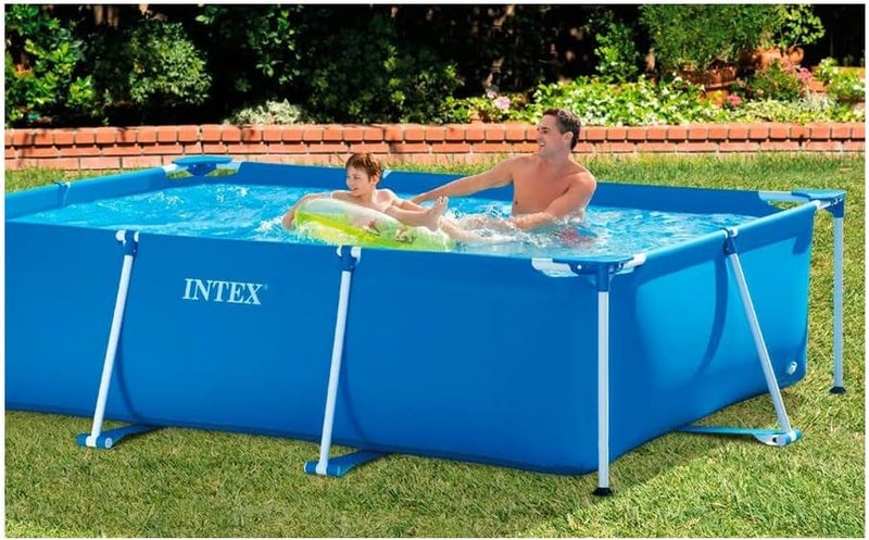 Intex 28274Fr Rectangular Tubular Metal Frame Swimming Pool - Blue, 4.5m x 2.2m x 0.84m - Image 5