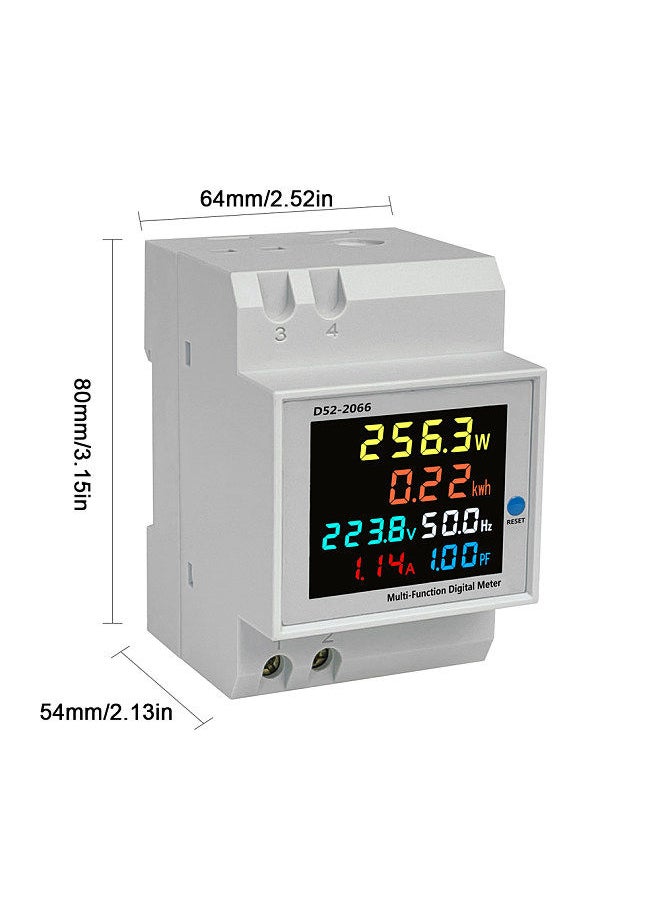 Generic - D52-2066 DIN-Rail Multi-Function Meter,250-450V 100A - Image 1