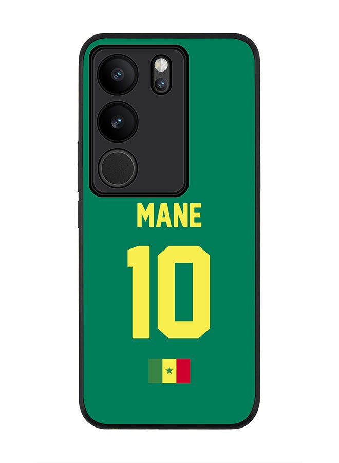 Stylizedd Rugged Black Edge case for Vivo V29 / Vivo V29 Pro / Vivo S17,Slim fit Flexible Cover - Football Team - Senegal, Player Name - Mane - Image 1