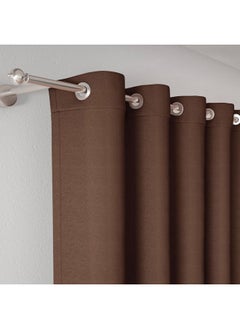Wakefit Wakefit Curtains 9 feet Long Set of 2, Blackout Curtains, Door Curtains 9 feet, Curtains for Living Room, Polyester Solid Curtains, Decoration Items for Home Décor (Keoti Brown)  - Image 4