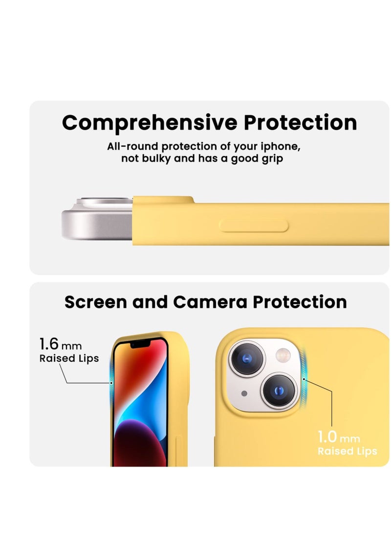 BORTONY iPhone 14 Silicone Case Military Grade Drop Protection Anti-Scratch Microfiber Lining Ultra Slim Thin Shockproof Protective Cover for iPhone 14 6.1 inch  - Image 3