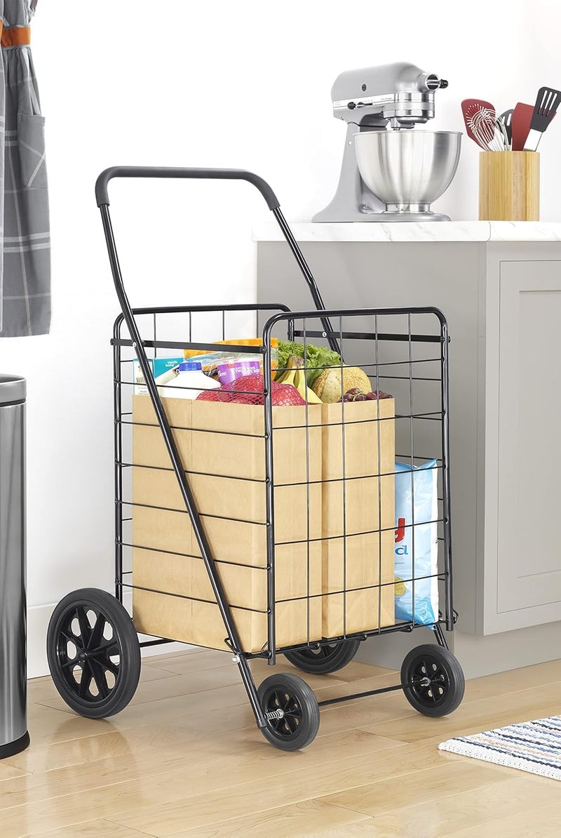 Whitmor Deluxe Utility Cart, Extra Large, Black - Image 2